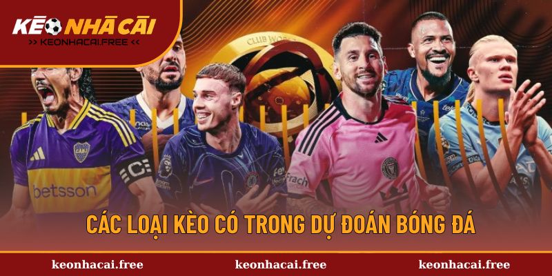 Các loại kèo có trong dự đoán bóng đá
