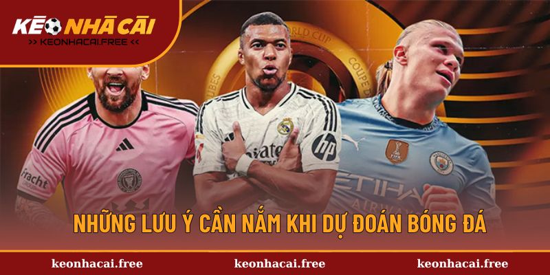 Những lưu ý cần nắm khi dự đoán bóng đá